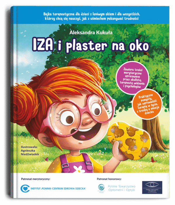 Okładka bajki terapeutycznej Iza i plaster na oko